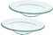 BESTYASH Lot de 2 Plat en Verre pour Chauffe-Cire Plaque Chauffe-Bougie Transparent Compatible Brûleur à Huile Utilisation Multifonctionnelle pour Élégant et Solide