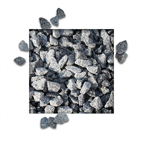 Kieskönig 25 kg Granitsplitt Hellgrau Gartensplitt Ziersplitt Deko Granit Dekoration Splitt Körnung 8/16 mm