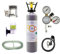 OCOPRO CO2 Anlage DLX-350 Plus Aquarium mit Nachtabschaltung & VOLLE 2kg Mehrwegflasche