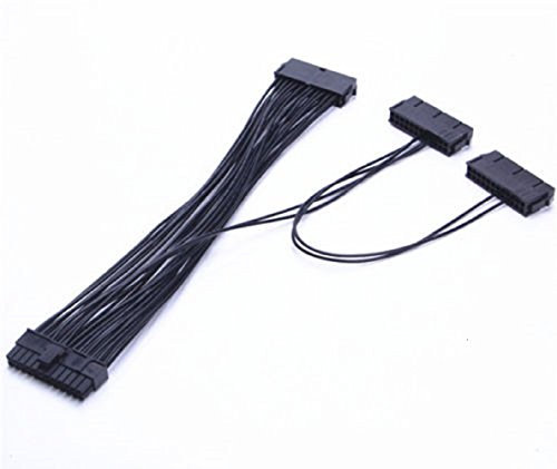 ULANSeN Triple PSU Cable 3 Power Supply 24-Pin ATX Motherboard Adapter Cable Cord (30 cm) For BTC Miner Machine