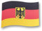 Sonia Originelli Magnetfahne Flagge für das Auto Fanartikel Fussball EM WM, Farbe: Deutschland Adler