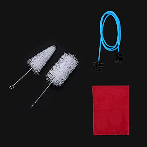 Trompete Reinigung Kit, Trompete Mundstück Bürste Trompetenmundstück Pinsel Ventilbürste Flexible Bürste Putztuch Trompetenreinigungs-Pflegeset für Trompetenmundstück Reinigungswartung Wartung