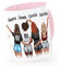 4SpecialMe® Tasse Beste Freundinnen 4 personalisiert Geschenk Freundschaft Frauen BFF Best Friends rosa Keramik-Tasse