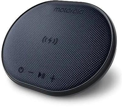 Motorola Sound ROKR 500 - Altoparlante wireless 3 in 1 con stazione di ricarica, impermeabile IPX6, colore nero, Bluetooth