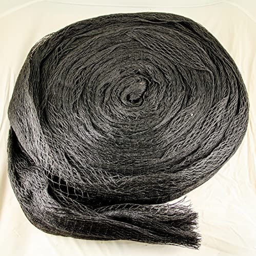 F&R Gartennetz, Vogelschutz- & Laubschutznetz, Teichnetz, Obstbaumnetz, Poolnetz, Vogelabwehrnetz, 15x15m, Schwarz, Polyethylen, 20g/m²