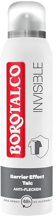 Borotalco Invisible - Bodyspray - 48 Stunden Schutz gegen schlechte Gerüche und Schweißflecken dank der Barrier-Effect-Talc-Formel - 0% Alkohol - Deodorant - Deo Herren & Deo Damen