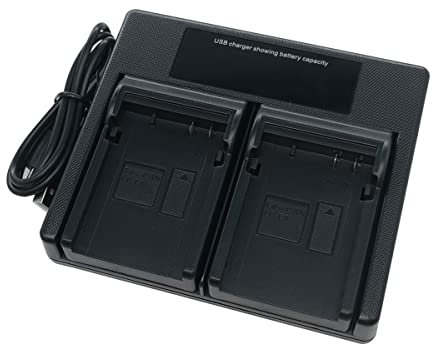 USB Dual Battery Charger for Canon LP-E8 LPE8 LC-E8C LC-E8E EOS 700D 650D 600D 550D, EOS Kiss X4, Kiss X5, Kiss X6i, EOS Rebel T2i T3i T4i Digital Camera