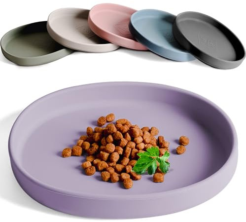 ne&no Futternapf für Katzen [nala Collection] Futterschale Katze flach | Katzennapf | Silikonnapf breit | Fressnapf Katze | Katze Napf | Silikon Napf Katze | Katzenfutter Teller