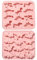 UR URLIFEHALL Lot de 2 moules en silicone réutilisables en forme d'animal pour gelée, chocolat, gâteau, bonbons, savon, cupcake