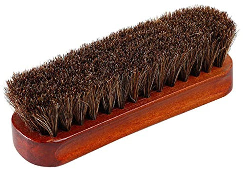 GLEAVI Bürste Aus Rosshaar Schuhbürste Zum Reinigen Polierbürste Für Leder Hutreiniger Für Baseballmützen Handbürste Rosshaar Schuhputzbürste Naturschwamm Kleiderbürste Weiches Fell