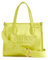 GUESS Damen Silvana Tragetasche mit Zwei Fächern Mini-Umhängetasche, Hellgrün