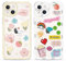 Yoedge 2 Stück Happy Bär Blumen Aesthetic HandyHülle für iPhone 15 Hülle 6,1, Transparent Smile Muster Design Kameraschutz Schutzhülle für iPhone 15 Case Mädchen Frauen Kawaii Cover