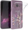 Kaywzo Hülle für Samsung Galaxy S9,Transparent TPU Handyhülle mit Gemälde Blume Muster,Ultradünn Stoßfester Schutzhülle,Schön Silikon Cover Case-3