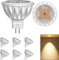 GU5.3 LED 6 Stück, 5W (50W Halogen Äquivalent) MR16 Sockel 12V Strahler Nicht Dimmbar 38 Grad 450Lm für Landschaft Vertiefung Spur Beleuchtung Decke Innen Außen (5W 2700K Warmweiß)
