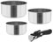 Teesa Topfset mit Abnehmbarem Griff COOK EXPERT SINGLE HAND Edelstahl Typ 18/10 Alle Herdarten TSA0148