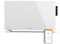UNIVERSALBLUE Panel de Calefactor Bajo Consumo con WiFi 2000W - Panel de Cristal Blanco - Radiador Eléctrico Control con Móvil - Temporizador y Sistema Seguridad