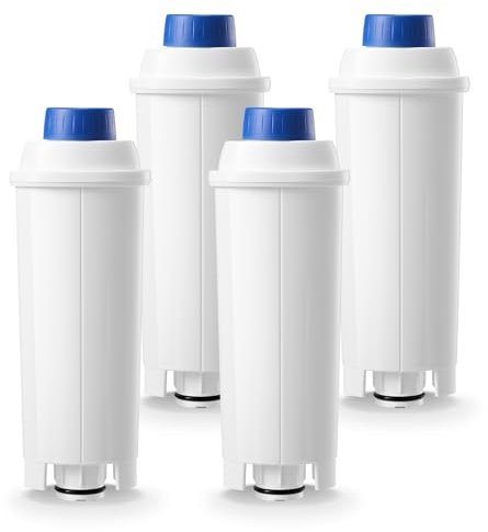 Molifal Wasserfilter, Ersatz für Delonghi Kaffeevollautomaten DLSC002 Filter, kompatibel mit Delonghi Dinamica, Magnifica S, Eletta Explorer, ETAM Autentica EPAM und ECAM-Serie (4x)