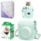 Mini 12 Instant Camera Starter Kit For Fuji Instax Mini 12 Minit Green Includes Mini Instant Film 20 Photos, Matching Colour PU Leather Case for Instax Mini 12 Green & 64 Pocket Mini Photo Book Album