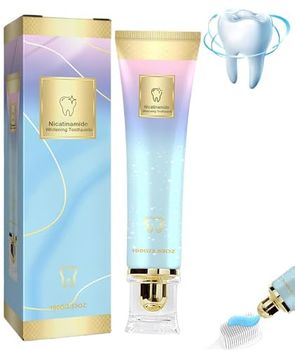 Niacinamid Whitening Zahnpasta, 2025 Natürliche aufhellende Zahnpasta mit Niacinamid, Sanfte Formel für weißere Zähne und frischen Atem (1)