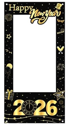 Selfie Frame 2026 Photo Booth Frame Glitter Gadget New Year Theme Decoration For Friends Night Events Studios Party Indoor Holiday New Year