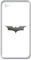 GreenIT 6 Stück 5cm Batman Fledermaus Handy Smartphone Auto Aufkleber Tattoo die Cut Decals Deko Folie (Chrom)