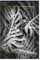 artboxONE Poster 90x60 cm Schwarz-weiß Natur Frame in Leaves (Gold) - Bild Pflanze Pflanze blätter