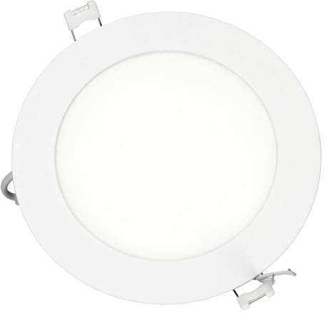 JANDEI - LED Strahler mit Extra Flacher Runder Blende. Beleuchtung 9W, 4200K, Neutralweiß, Einbauleuchten, Innenbeleuchtung