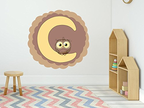Oedim Wandaufkleber für Kinder, Motiv Eule 120x120cm