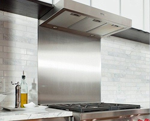 Satin Stainless Steel Splashback Guard Plate 1000 mm x 345 mm