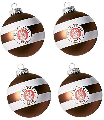 FC. St. Pauli Christbaumkugeln 4er Pack (one Size, Logo)