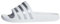 adidas Unisex Kids Aqua adilette Cloud White/Silver Met. / Cloud White 36