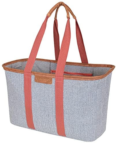 CleverMade 7002-3911-1540 SnapBasket, Rose Herringbone-Luxe-Paquete de 1, 30L US