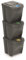 Set de 3 cubos de basura KEDEN SORTIBOX papelera reciclaje, gris, volumen 3x25L