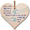 Thinking of You Wooden Heart Plaque – Letterbox-Friendly Hanging Gift Sign with Twine – 10x10cm Italian Plywood – Thoughtful Keepsake for Friends & Loved Ones – Sympathy, Long Distance, Hard Times
