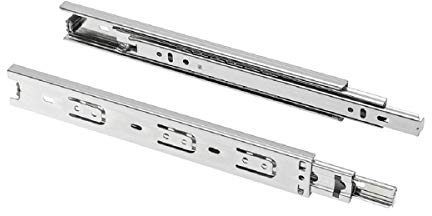 MS Beschläge Schubladenauszug Schubladenschiene Vollauszug Teleskopauszug Teleskopschiene Schubkastenschiene 45mm Höhe Kugelführung Führungsschiene (700mm)