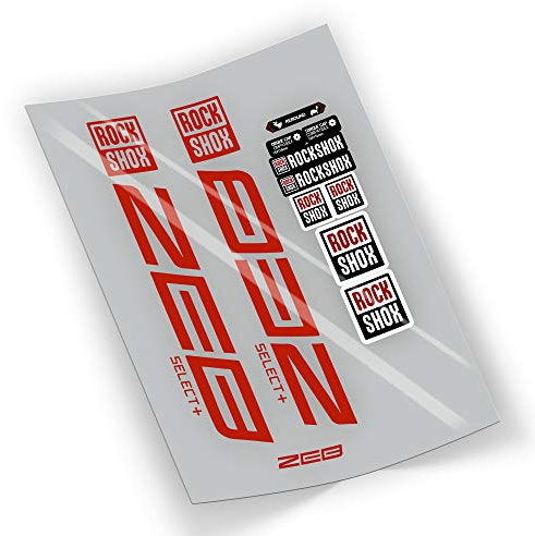 FORZADESIVI Rad Aufkleber Gabel Rock Shox Zeb Select Plus selbstklebend (rot)