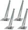 JIAOLUN123 4pcs Sofa Legs Oblique Cone Furniture Feet Metal Table Supporting Feet Cabinet,Suitable for all kinds of furniture DIY,Furniture Replacement Legs,Silver(15cm)