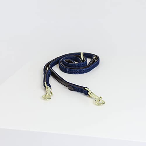 Kentucky - Geflochtene Nylon Hunde Leine Navy 2m