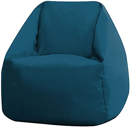Bean Bag Bazaar Kingston Outdoor Sitzsack Kinder mit Füllung, Blaugrün
