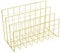 Hilai Desktop-Buchstaben-Tablett-Organizer 3-Grid-Papierfach-Buchstaben-File Organizer Metall Bücherregal Goldene Briefablagen & Stapelstützen