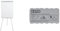 Bi-Office Easy - Chevalet de Conférence Trépied, A1, Magnétique, Gris, Paperboard avec Cadre Aluminium et Deux Bras Extensibles & Brosse Effaceur Magnétique Léger, Pour Tableau Blanc, 110 x 55 x 23 mm