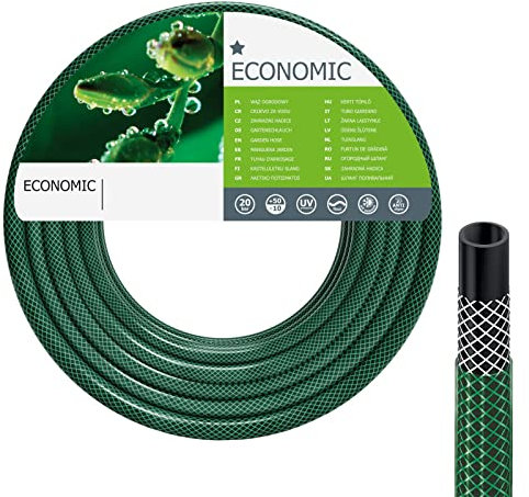 Gartenschlauch Wasserschlauch Kreuzgewebe 3-lagig 1/2 Zoll 3/4 Zoll 20 bar 1/2 10 m
