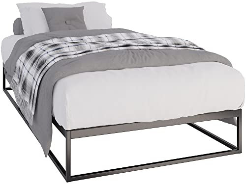 CLP Metallbett Scala Mit Lattenrost I Modernes Bett Mit Stabilem Gestell, Farbe:schwarz, Größe:200x100x25 cm