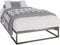 CLP Metallbett Scala Mit Lattenrost I Modernes Bett Mit Stabilem Gestell, Farbe:schwarz, Größe:200x100x25 cm