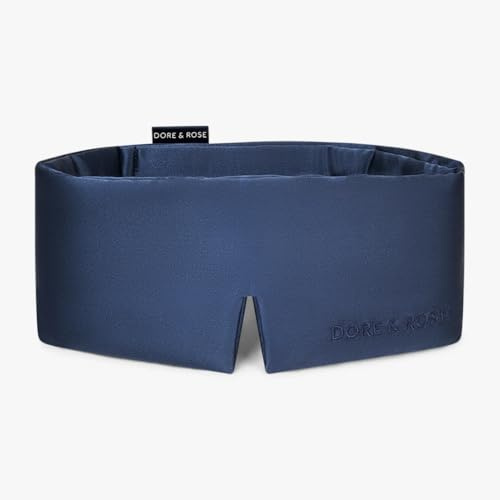 Dore & Rose Deep Sleep Mask, 100% Pure Silk Eye Mask for Sleeping
