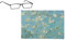 Brillenputztuch, Brillenreinigungstuch von Fridolin - Motiv: Van Gogh, Mandelblüte - Mikrofaser, Material: 80% Polyester, 20% Polyamid - Maße: 18 x 12,5cm