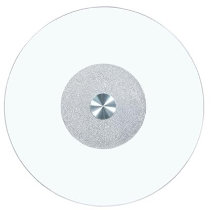 EMENAR 20in 30in 40in Tempered Glass Turntable Kitchen Lazy Susan, Large Swivel Glass Lazy Susan Round Rotating Tray, Dining Table Serving Plate (Size : 60cm/24in)