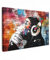 MuchoWow© Leinwand 90x60 cm Deko Schlafzimmer Aesthetic Leinwandbilder Wohnzimmer Gemälde Foto Geschenk Living Room Decoration Affe - Graffiti - Musik - Kunst