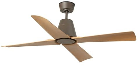 FARO BARCELONA 34106 - TYPHOON M LED Ventilador marrón/madera