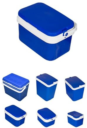 JARDIN202 - Nevera Portátil Rígida – Nevera Térmica con Asa para Camping, Barbacoa y Viaje | 16 L (Azul)